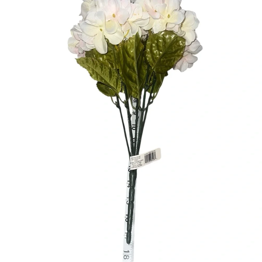 NWT Ashland White Peony & Hydrangea Bush Bundle Faux Floral Stems Wedding Bridal
